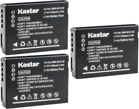 Kastar 2-Pack DMW-BCG10 Battery Replacement for Panasonic DMW-BCG10 DMW-BCG10E DMW-BCG10GK DMW-BCG10PP Battery, Panasonic Panasonic DE-A65 DE-A66 Charger in Saudi Arabia