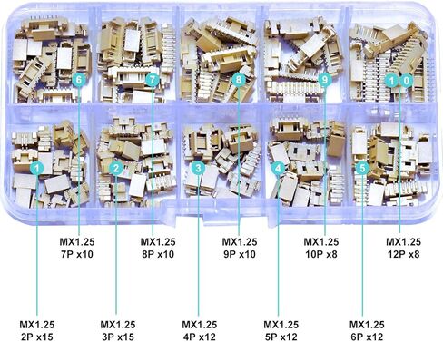 Compatible with Molex 1.25mm Pitch PicoBlade PCB Header Vertical Surface Mount 2 3 4 5 6 7 8 9 10 12 Circuits (TC-MX-1.25mm-SMT-VER) in Saudi Arabia