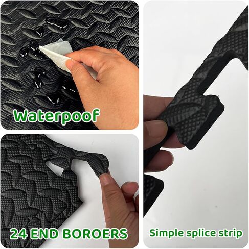 3x6 Feet Interlocking Foam Floor Mats (18-Pack) - 0.47"（12mm Thick Gym Mats for Home Workouts, Exercise & Play - Puzzle Tiles for Home Gym, Yoga, Kids Area. in Saudi Arabia