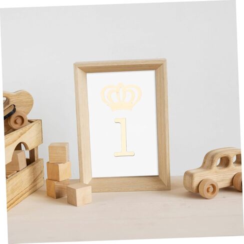 PRETYZOOM Monthly Cards Wooden Set Baby Photography Props 28 Pieces Baby Growth Signs for and Announcements in Kuwait