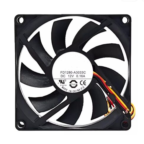 FD1280-A3033C DC 12V 0.16A 80x80x15mm 3-Wire Cooling Fan in Kuwait