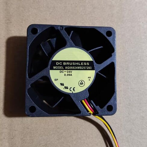AG06024MB257203 DC 24V 0.09A 60x60x25mm مروحة تبريد 3 أسلاك in Kuwait