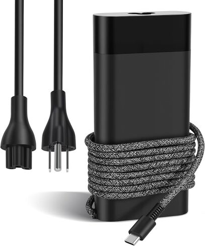 90W USB C Laptop Charger Compatible with HP Spectre x360 904144-850 2LN85AA 904082-003 Envy x360 17 16 15 14 Chromebook 14 G5 ZBook 15u G5 ProBook, AC Adapter Charger with Power Cord in Kuwait