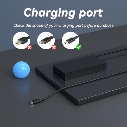 180W Rectangle Conn Charger Compatible with ASUS ROG Zephyrus G14 2025 AI Gaming Laptop V16 V3607 GA403UU GA403UV GA403UI OLED ADP-180TB K Power Supply AC Adapter in Kuwait