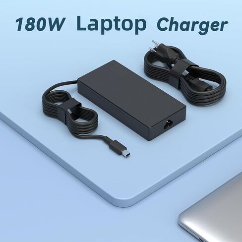 180W Rectangle Conn Charger Compatible with ASUS ROG Zephyrus G14 2025 AI Gaming Laptop V16 V3607 GA403UU GA403UV GA403UI OLED ADP-180TB K Power Supply AC Adapter in Kuwait