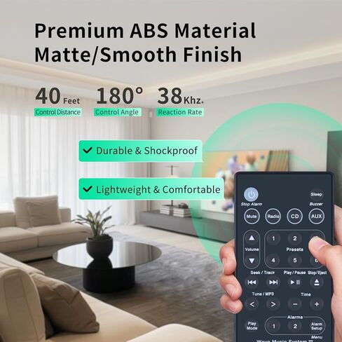 جهاز تحكم عن بعد بديل جديد متوافق مع نظام موسيقى راديو Bose Wave III AWRCC1 AWRCC2 AWRCC3 in Kuwait