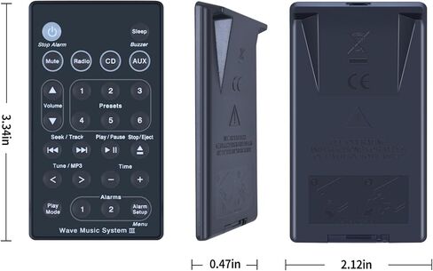 جهاز تحكم عن بعد بديل جديد متوافق مع نظام موسيقى راديو Bose Wave III AWRCC1 AWRCC2 AWRCC3 in Kuwait