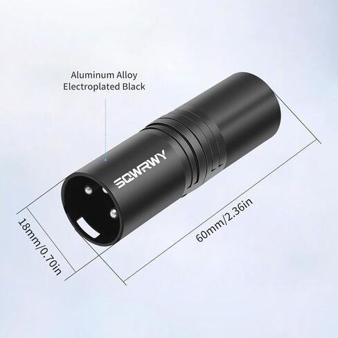 2-Pack 3Pin XLR Male to Male Adapter, Zinc Alloy Shell Balanced Audio Coupler, Secure Lock for Microphone & Cable Connection, Professional 3-Pin Connector in Kuwait
