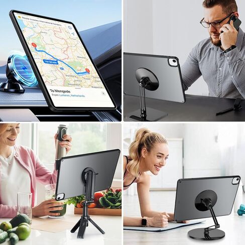 BENTOBEN Magnetic for iPad Air 13 Inch Case M3 2025 & M2 2024, Translucent Matte Case for iPad Air 13 M3 M2, Slim Soft TPU with Pencil Holder Protective Tablet Cover for iPadAir 13 inch M3/M2, Black in Kuwait