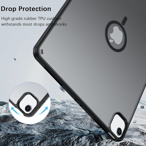 BENTOBEN Magnetic for iPad Air 13 Inch Case M3 2025 & M2 2024, Translucent Matte Case for iPad Air 13 M3 M2, Slim Soft TPU with Pencil Holder Protective Tablet Cover for iPadAir 13 inch M3/M2, Black in Kuwait