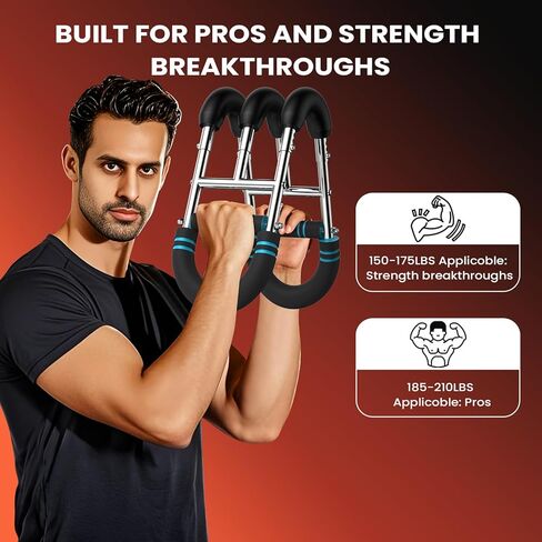 مدرب ذراع Twister قابل للتعديل مع 4 Springs & Workout Guide ، 12 مستوى مقاومة (40-110 رطلاً)-مدرب قوة في الصدر والجزء العلوي من الجسم للرجال والنساء ، باني عضلات الصالة الرياضية المنزلية in Kuwait