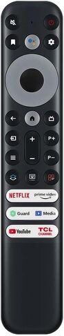 RIVIERA Replacement Remote Control Only for TCL Google TV QM6K/QM7K/QM8K/Q5/Q6/Q65/Q7/QM7/QM8/S3/S4/S5/NXTVISION Series 4K UHD HDR LED QLED QD-Mini LED Full-HD Smart TVs RC902 in Kuwait