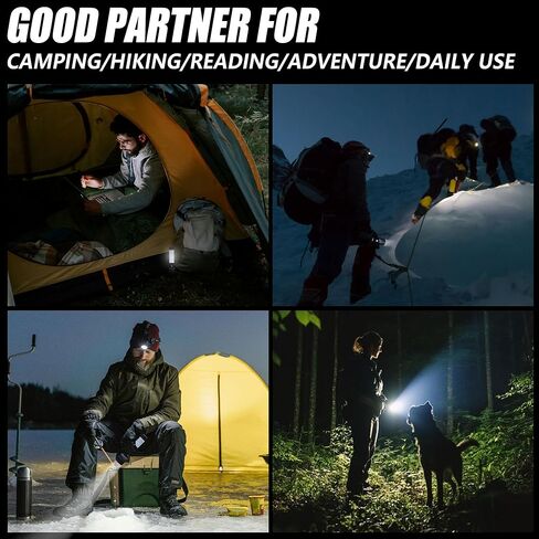 Arrow Rechargeable Flashlights 1200 Lumens with Body Area Light, Bright LED Flashlight with Memory Function, Zoomable Flash Light with USB-C Charging for Camping, Power Outage & Emergency in Kuwait
