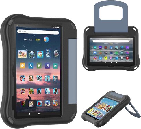7 Tablet Case for Kids(2022 Release,12th Generation),Incompatible with iPad Samsung,Light Weight Shock Proof Friendly,Foldable Stand at Any Angle,Portable Handle Kid-Proof Case (Light Blue) in Kuwait