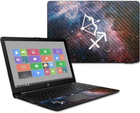 غلاف من ألياف الكربون MightySkins لجهاز الكمبيوتر المحمول HP 15T مقاس 15.6 بوصة (2017) - برج العقرب | لمسة نهائية واقية ومتينة من ألياف الكربون | سهلة التطبيق والإزالة وتغيير الأنماط | صنع في الولايات المتحدة الأمريكية in Kuwait