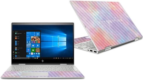 غلاف من ألياف الكربون MightySkins لجهاز HP Envy X360 Convertible مقاس 15 بوصة (2018) - يرفض الغرق | لمسة نهائية واقية ومتينة من ألياف الكربون | سهل التطبيق والإزالة | صنع في الولايات المتحدة الأمريكية in Kuwait