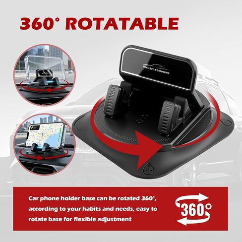 360° Rotatable Car Phone Holder,Non-Slip Car Dashboard Phone Holder for Best Navigation and Viewing,Universal Phones Holders for Cars Dashboard Horizontal and Vertical Place in Kuwait
