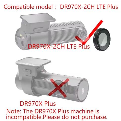 فلتر CPL لـ Blackvue DR970X-2CH Plus، عدسة مستقطبة دائرية لكاميرا لوحة القيادة الأمامية والخلفية، أسود، مع جهاز اختبار مستقطب in Kuwait