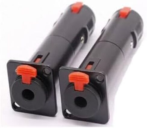 Solderless 1/4 TRS to TRS Female Locking Jacks Plug for D Pedalboards (Silver(4pcs)) in Saudi Arabia