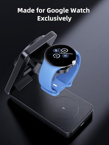 Wireless Charger for Google, 3 in 1 Wireless Charging Station for Pixel Watch 3/2 Charger, Fast Charger Stand for Fitbit Versa 4/3/Sense 2, Google Pixel 10/10a/9/Pro/8(Not for Pixel Watch 4/1) in Kuwait