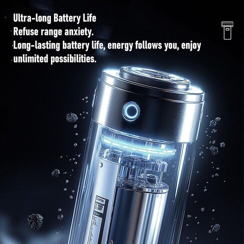 Generic منفاخ هواء كهربائي، 4000 مللي أمبير في الساعة، منفاخ محمول بشاشة رقمية LED لاسلكية عالية السرعة مع ضوء الطوارئ، للوحة المفاتيح والكمبيوتر وتبريد السيارة (أحمر) in Kuwait