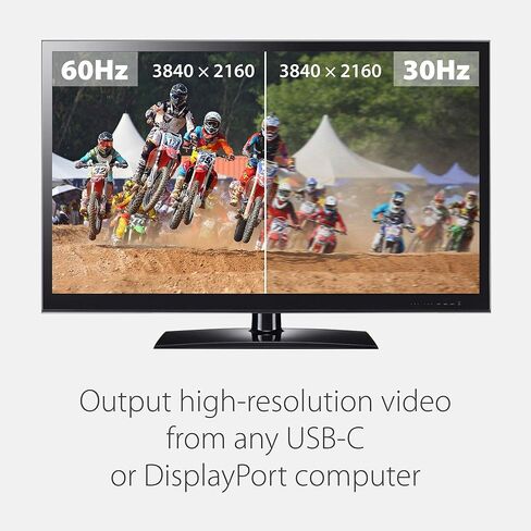 كابل Moshi USB C إلى DisplayPort بطول 1.5 متر/5 قدم، يدعم 5K@60 هرتز، 4K HDR، معتمد من VESA، غطاء من الألومنيوم، متوافق مع Thunderbolt 3 (تأكد من قبول الشاشات لإشارة DisplayPort) in Kuwait