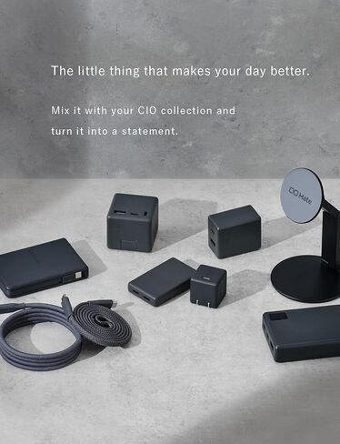 CIO Magnetic Self-Coiling USB-C to USB-C Cable 240W 3.3ft, Flat Spiral Design, PD 3.1 Fast Charging, 480Mbps Data Transfer, iPhone 17/16/15 / MacBook Pro Air/iPad/Galaxy/Pixel – Charcoal in Kuwait