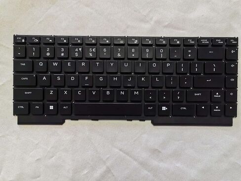 لوحة مفاتيح بديلة جديدة بإضاءة خلفية أمريكية لأجهزة الكمبيوتر المحمول DELL G16 7620 7630 7625 7635 Series باللون الأسود مع إضاءة خلفية ملونة RGB [لوحة مفاتيح غير ميكانيكية] in Kuwait