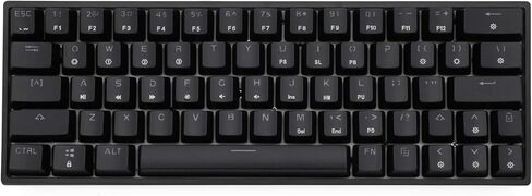 KPREPUBLIC sk64 60% Custom Mechanical Keyboard RGB Optical Switch LEDs hot swapping Socket Powerful Control Software Type c PCB Plate case (SK64-BlackCase-ABS DS-Red Switch x1) in Kuwait