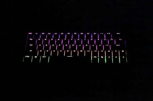 KPREPUBLIC sk64 60% Custom Mechanical Keyboard RGB Optical Switch LEDs hot swapping Socket Powerful Control Software Type c PCB Plate case (SK64-BlackCase-ABS DS-Red Switch x1) in Kuwait