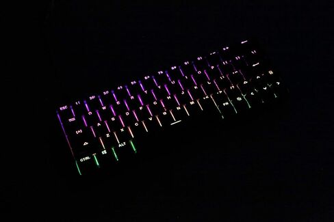 KPREPUBLIC sk64 60% Custom Mechanical Keyboard RGB Optical Switch LEDs hot swapping Socket Powerful Control Software Type c PCB Plate case (SK64-BlackCase-ABS DS-Red Switch x1) in Kuwait