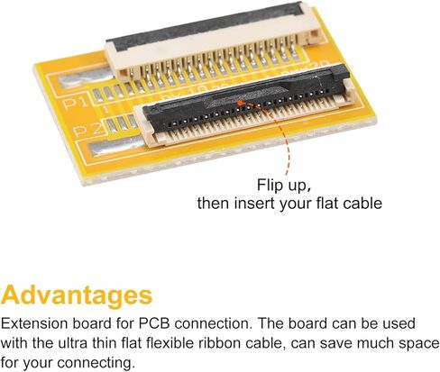 MECCANIXITY FFC FPC لوحة تمديد PCB ممتدة بسحاب HDD موصل 15 دبوس 1.0 مم جانب واحد لكاميرا طابعة LCD ثلاثية الأبعاد DVD TV كمبيوتر محمول حزمة من 5 in Kuwait