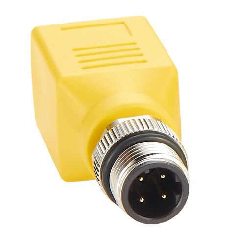 Profinet RJ45 إلى M12 4 Pin D-Coded مهايئ حاجز التغذية IP67 مقاوم للماء محمي M12 إلى RJ45 Cat6 موصل دائري لشبكة إيثرنت لمستشعر LoT للأتمتة الصناعية in Kuwait