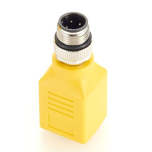 Profinet RJ45 إلى M12 4 Pin D-Coded مهايئ حاجز التغذية IP67 مقاوم للماء محمي M12 إلى RJ45 Cat6 موصل دائري لشبكة إيثرنت لمستشعر LoT للأتمتة الصناعية in Kuwait