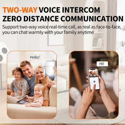 1Pcs Wireless Smart WiFi Camera System withNight Vision, Two-Way Talk, Motion Detection Alerts, Wireless Indoor Surveillance Camera for/Office/Sitting Monitoring in Kuwait