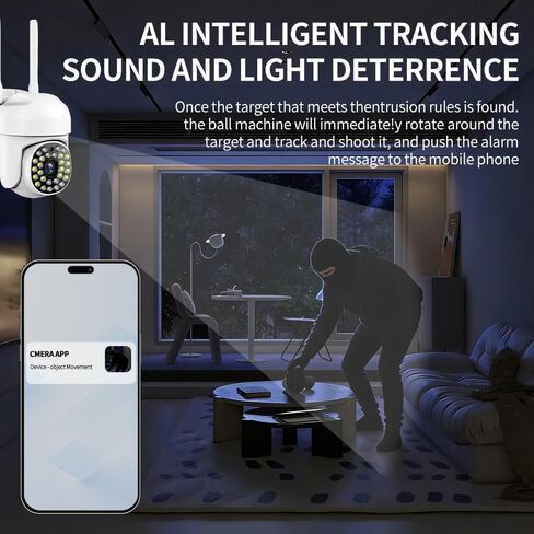 1Pcs Wireless Smart WiFi Camera System withNight Vision, Two-Way Talk, Motion Detection Alerts, Wireless Indoor Surveillance Camera for/Office/Sitting Monitoring in Kuwait