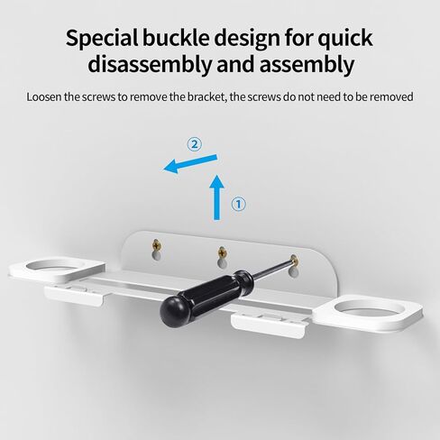 XinGeeek Wall Mount for PS5 Portal,Wall Mount Kit with 2 Detachable Controller Hooks for PlayStation 5 Accessories in Kuwait