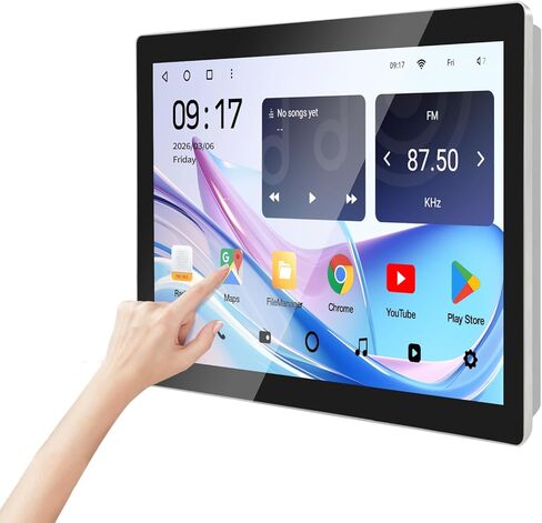 شاشة لمس Android 11 مقاس 21.5 بوصة، شاشة تفاعلية 16:9 1080P FHD، RK3568 رباعي النواة، ذاكرة وصول عشوائي 4 جيجابايت وذاكرة قراءة فقط 32 جيجابايت، مكبرات صوت مدمجة، لوحة ذكية للمكتب/التشغيل الآلي/الكشك/البار/المستودع in Kuwait