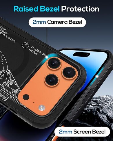 Heavy Duty for iPhone 17 Pro Max Case - Compatible with MagSafe Shockproof Protective Rugged Magnetic Men Military Grade Shock Drop Proof Phone Cover Funda for Apple 17 Promax Case, Black in Saudi Arabia