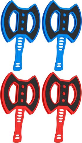 SereneLife 8-Piece Replacement Axes, Compatible with SLAXE08 Axe Throwing Game Set for Adults, Backyard Target Practice, Fun Outdoor Lawn Games & Adult Game for Parties (Red & Blue) in Kuwait