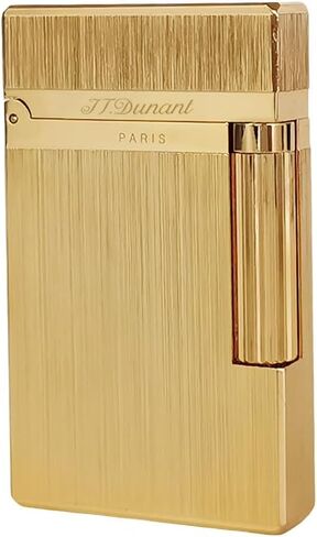 Classic Brushed Silver Gold Lighter, Ligne 2 Lighters, Clear Sound, Inflatable and Adjustable, Soft Flame, Gift for Men Boyfriend Husband Father in Saudi Arabia