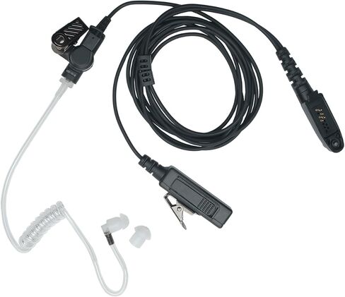 6 Pin Acoustic Tube Earpiece Headset with PTT Mic Compatible for Retc HD2 HD1 NR30 RT29 RT48 RT47 Ailunce HA1G HD1 HD2 EX500 GP328Plus Two Way Radio in Kuwait