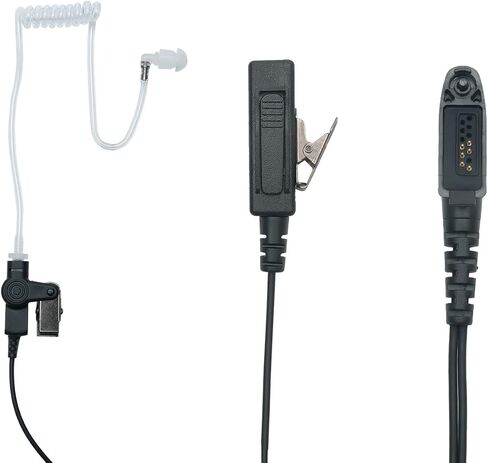 6 Pin Acoustic Tube Earpiece Headset with PTT Mic Compatible for Retc HD2 HD1 NR30 RT29 RT48 RT47 Ailunce HA1G HD1 HD2 EX500 GP328Plus Two Way Radio in Kuwait