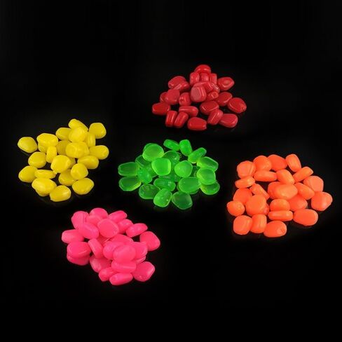 125pcs Simulation Fake Corn Soft Baits Carp Bait, 5 Colors Artificial Fake Corn Fishing Lures for Carp Trout Fishing in Kuwait