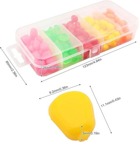 125pcs Simulation Fake Corn Soft Baits Carp Bait, 5 Colors Artificial Fake Corn Fishing Lures for Carp Trout Fishing in Kuwait