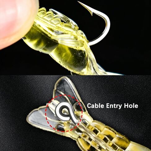 16pcs/Box Soft Lures Silicone imulation Soft Shrimp Bait with Hook Shrimp, Sea Bass, and Bent Mouth Fish Bait,Soft Shrimp-Shaped Lure,High,Efficiency Fishing in Kuwait