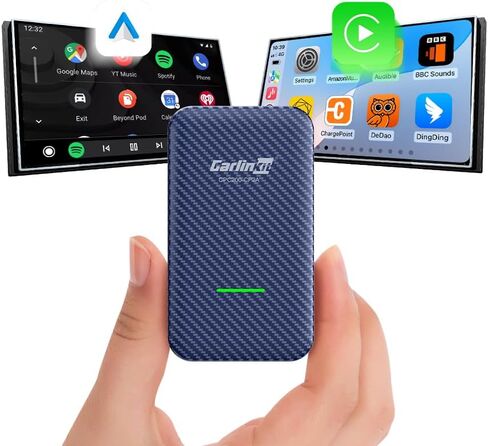 محول Carlinkit اللاسلكي لـ iPhone، محول 4.0 تحويل سلكي إلى لاسلكي، يدعم Android Auto، الصوت، الموسيقى، GPS، المفاتيح، إلخ. CPC200-CP2A، أزرق in Kuwait