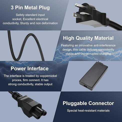 245W Slim Tip Charger Compatible with Lenovo Legion Pro 5 16IAX10H RTX5070Ti 16" Gaming Laptop ADL245SDC3A, Legion 5 15IRX10 RTX 5060 Laptop ADL245SLC3A Power Adapter Cord in Kuwait