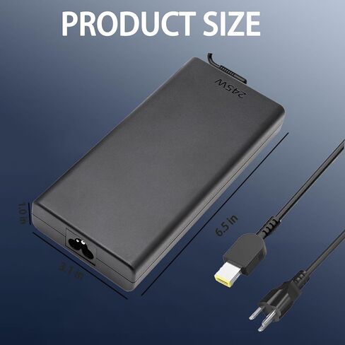 245W Slim Tip Charger Compatible with Lenovo Legion Pro 5 16IAX10H RTX5070Ti 16" Gaming Laptop ADL245SDC3A, Legion 5 15IRX10 RTX 5060 Laptop ADL245SLC3A Power Adapter Cord in Kuwait