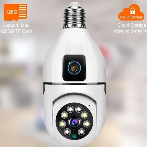 Lens Screen Bulb Camera Audio Colour Night Vision Smart Home Indoor in Kuwait